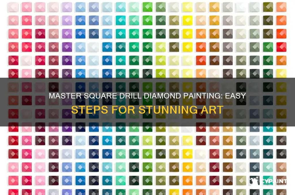 how to do square drill diamond painting