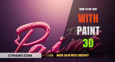 Mastering Text Art: A Step-by-Step Guide to Paint 3D