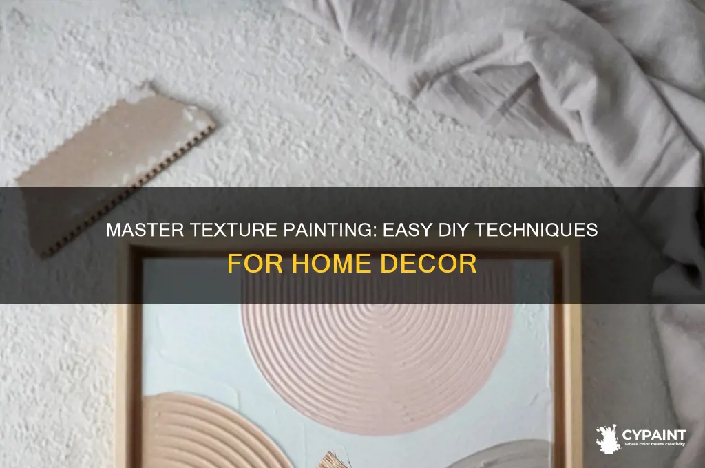 how to do texture paint at home