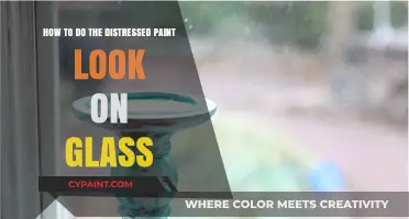 Creating a Distressed Paint Effect on Glass