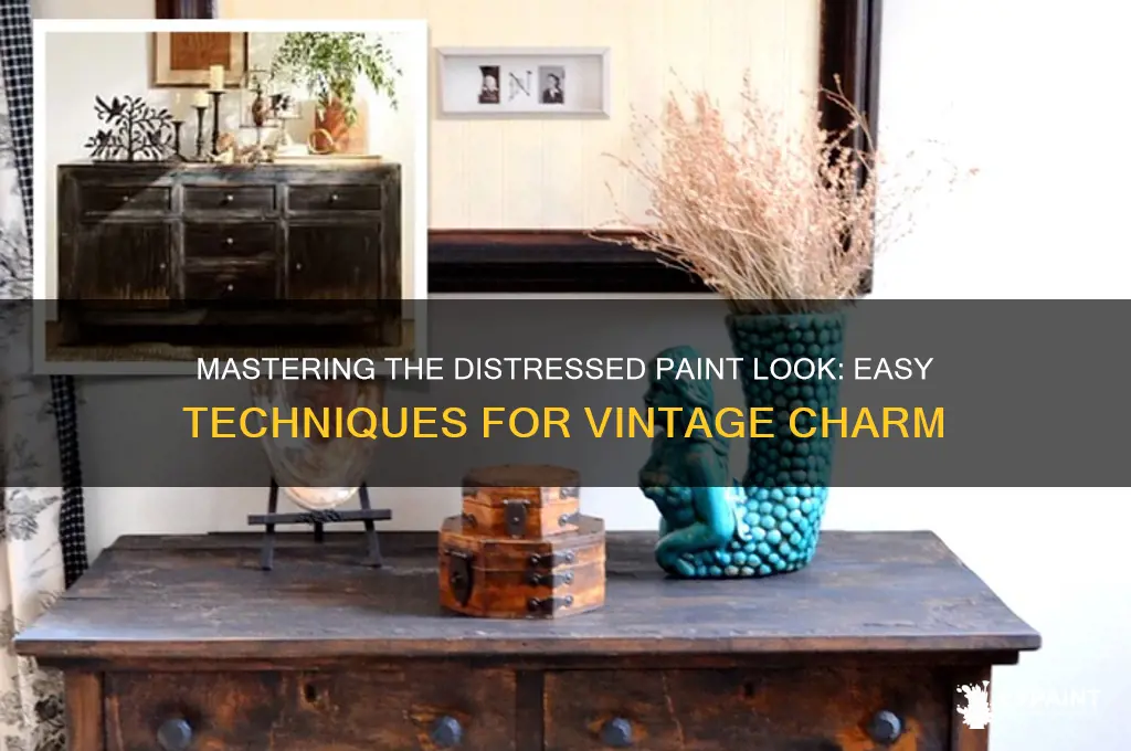 how to do the distressed paint look