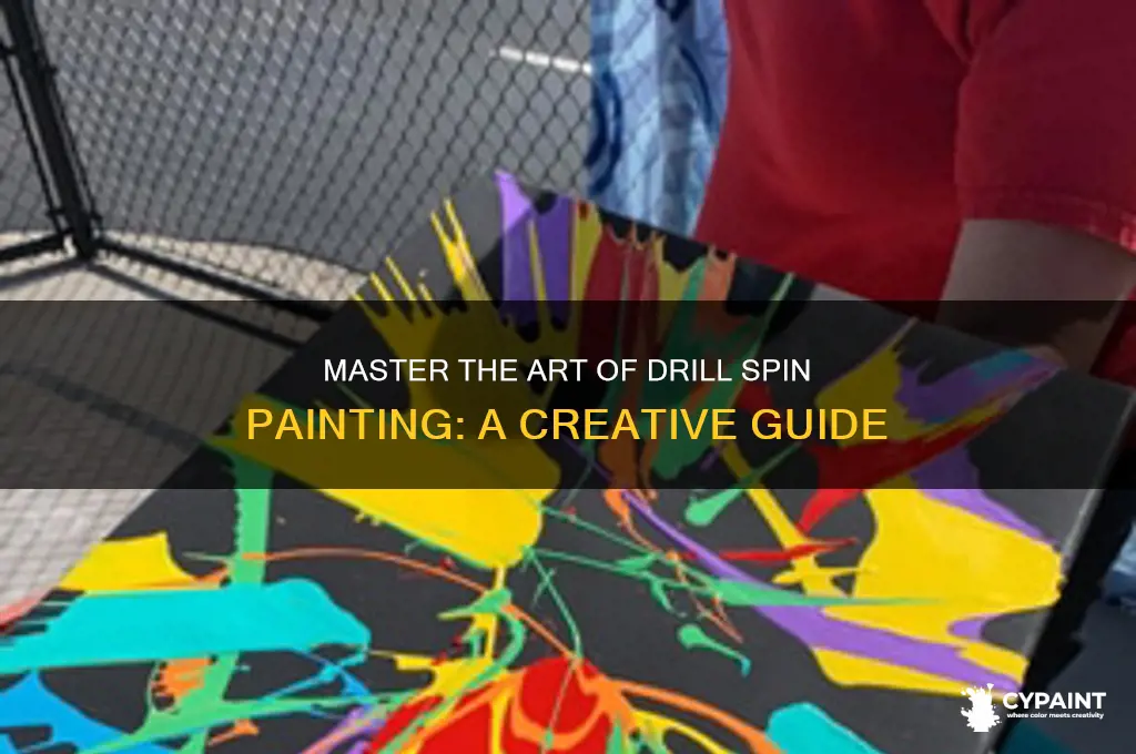 how to do the drill spin painting