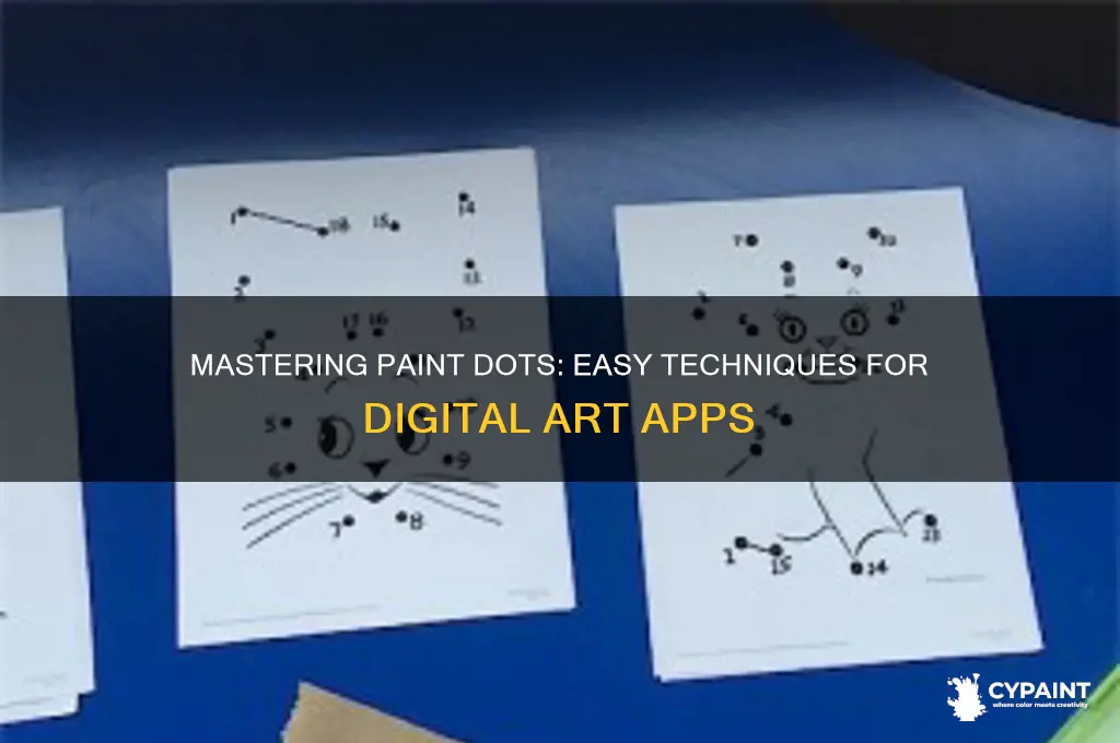 how to do the paint dots on the art apps