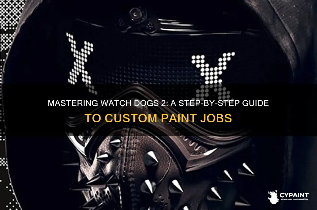 how to do the paint job in watch dogs 2