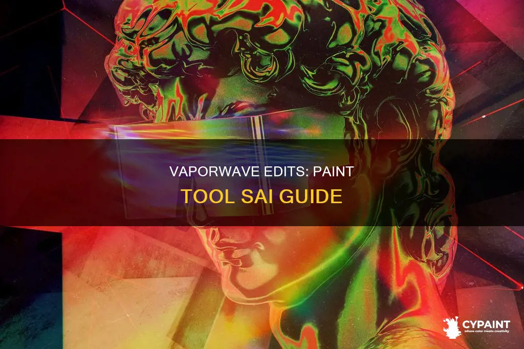 how to do vaporwave edits on paint tool sai