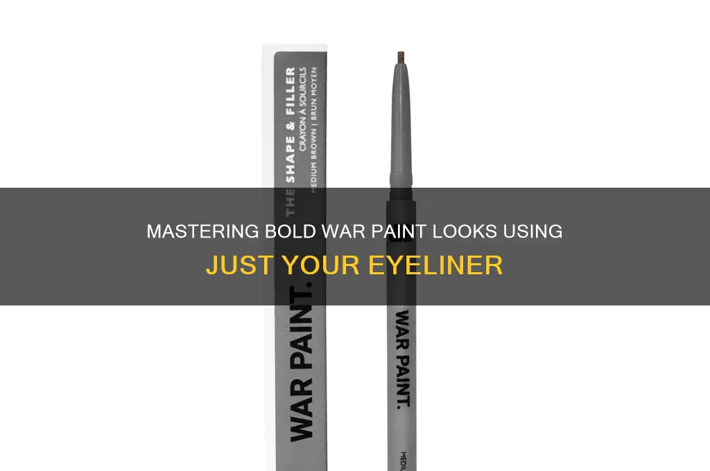 how to do war paint with eyeliner