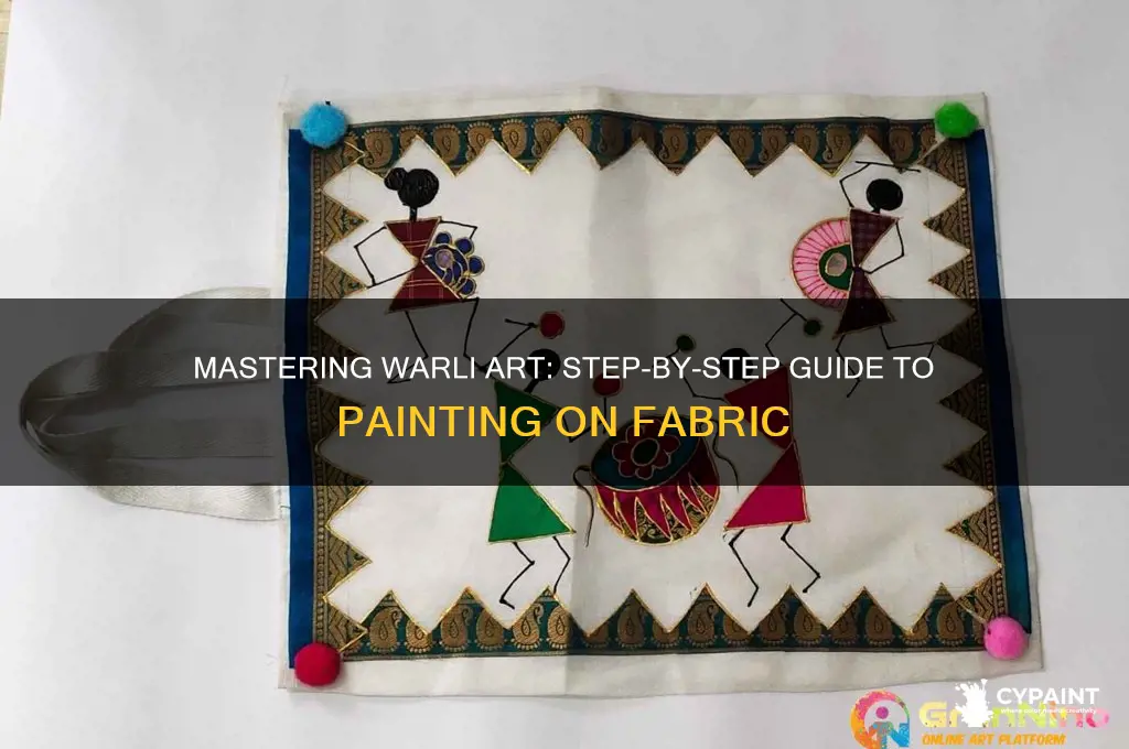 how to do warli painting on fabric