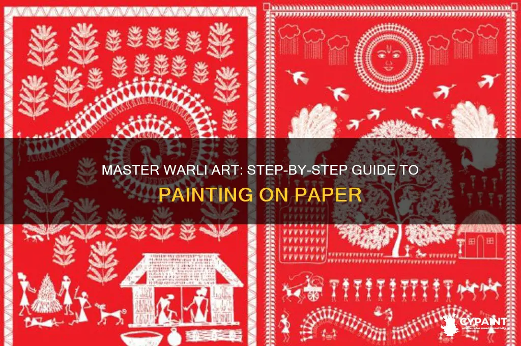 how to do warli painting on paper