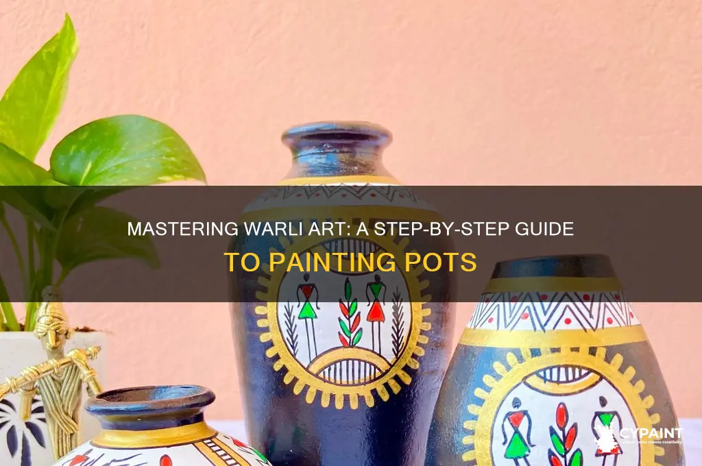 how to do warli painting on pots