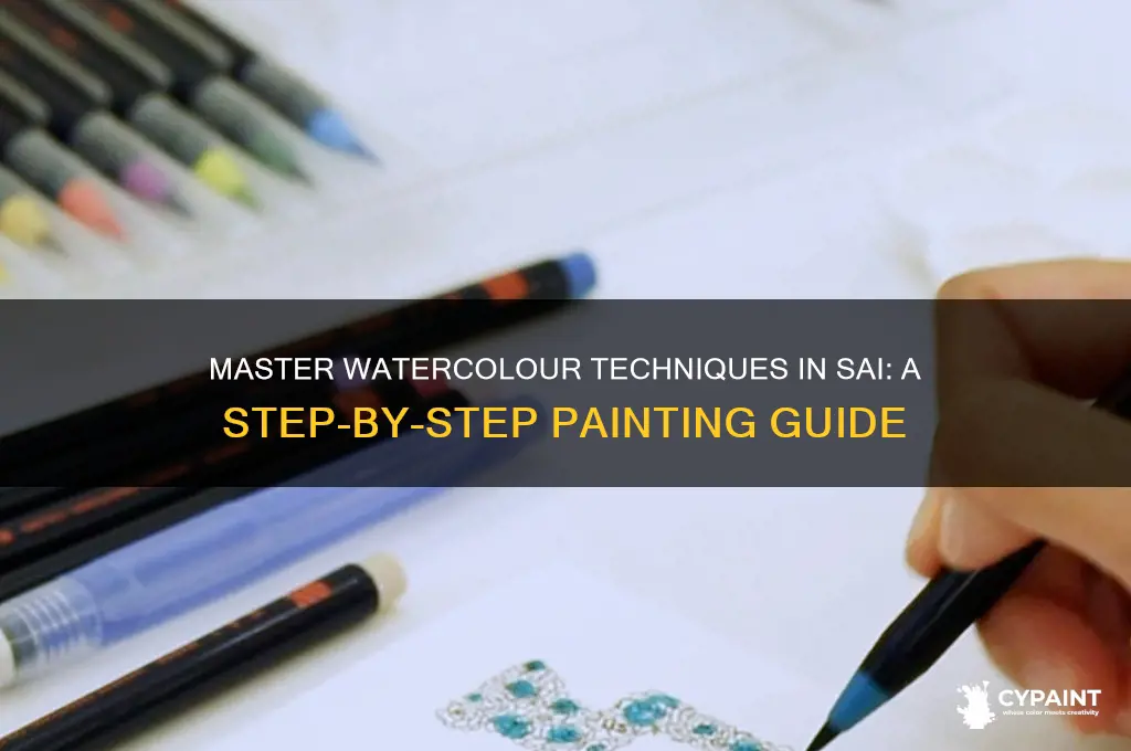 how to do watercolour painting in sai