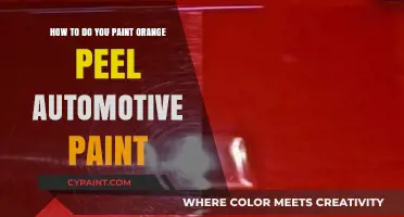 Spraying Orange Peel: A Guide to Automotive Painting