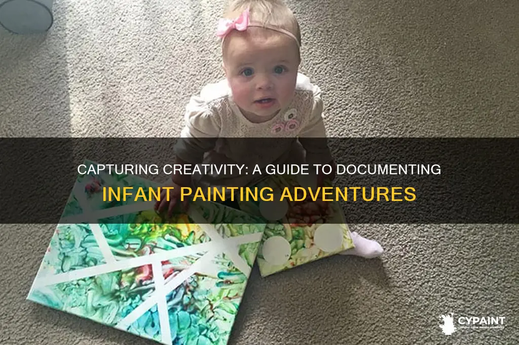how to document a infant painting activity