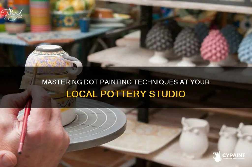 how to dot painting at pottery place