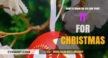 Creative Christmas Craft: Draining and Painting Eggs for Festive Decor