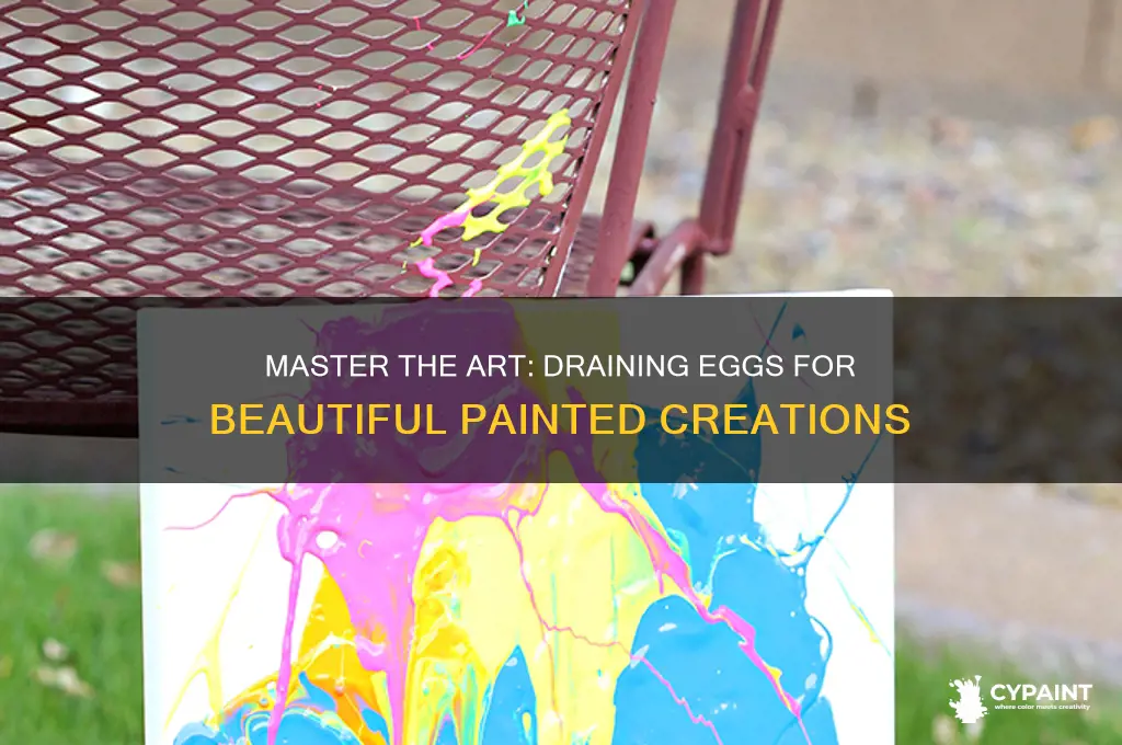 how to drain an egg to paint
