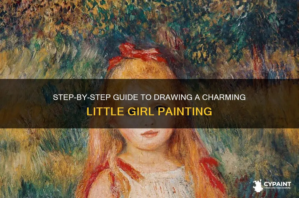 how to drawl a little girl painting