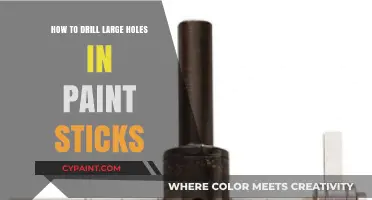Mastering Large Hole Drilling in Paint Sticks: Tips and Techniques