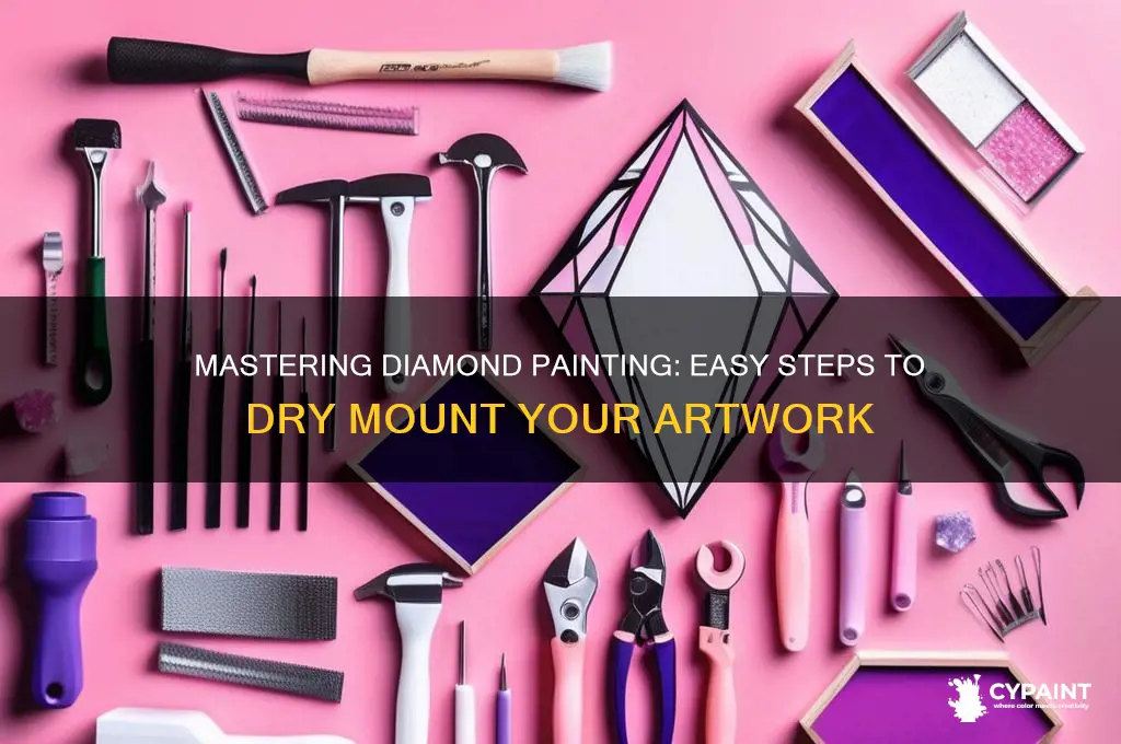 how to dry mount a diamond painting