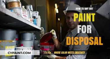 Safe Paint Disposal: Easy Steps to Dry Out Paint Properly