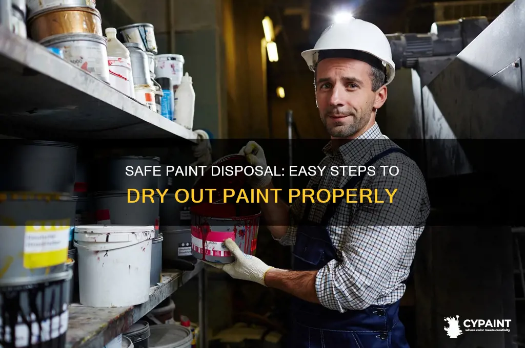 how to dry out paint for disposal