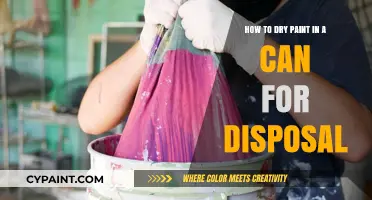 Dispose of Paint Safely: Drying Paint in a Can