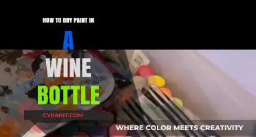 Creative Tips for Quickly Drying Paint Inside a Wine Bottle