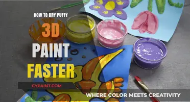 Quick Tips to Speed Up Drying Puffy 3D Paint Projects