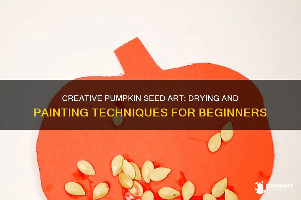 how to dry pumkin seeds to paint