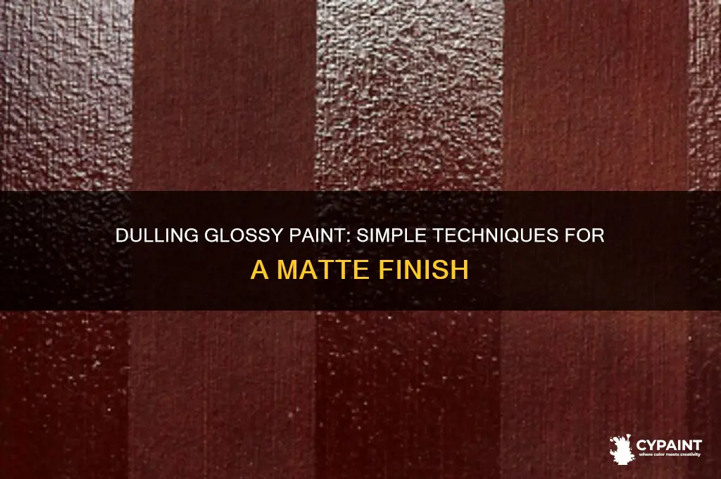 how to dull a glossy paint finish