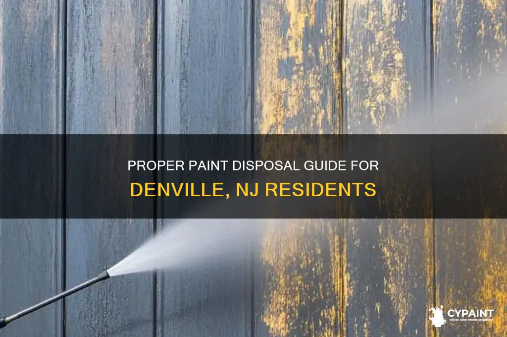 how to dump paint in denville nj