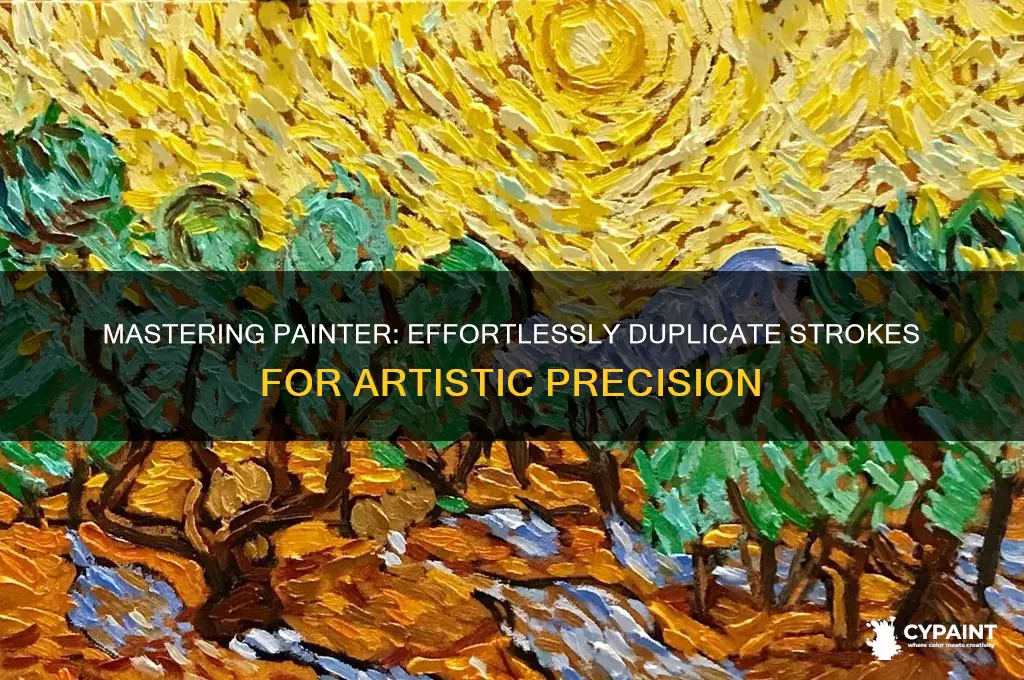 how to duplicate a stroke in painter