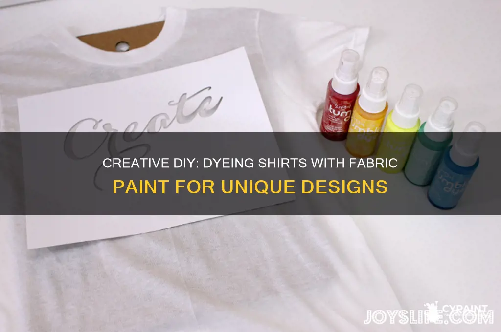 how to dye a shirt with fabric paint
