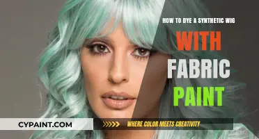 Transforming Synthetic Wigs: Dye with Fabric Paint
