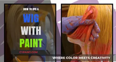 Creative Wig Transformation: Dyeing with Paint for Unique Styles