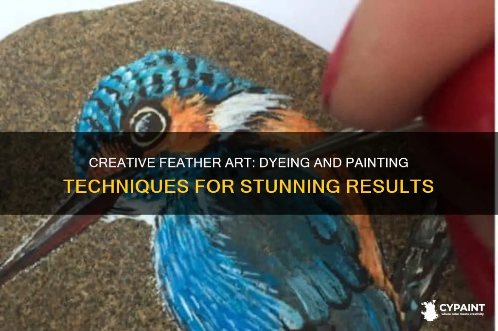 how to dye and paint on feathers
