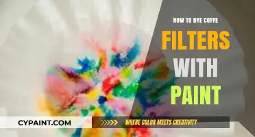 Creative Crafting: Dyeing Coffee Filters with Paint for Unique Projects