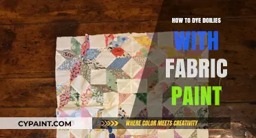 Creative Doily Dyeing: Transforming Lace with Fabric Paint Techniques