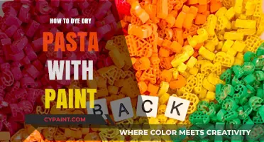 Creative Crafting: Dyeing Dry Pasta with Paint for Fun Projects