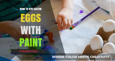 Creative Easter Egg Decorating: Dyeing with Paint for Vibrant Results