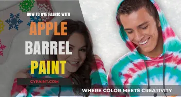 Creative Fabric Dyeing: Using Apple Barrel Paint for Vibrant Colors