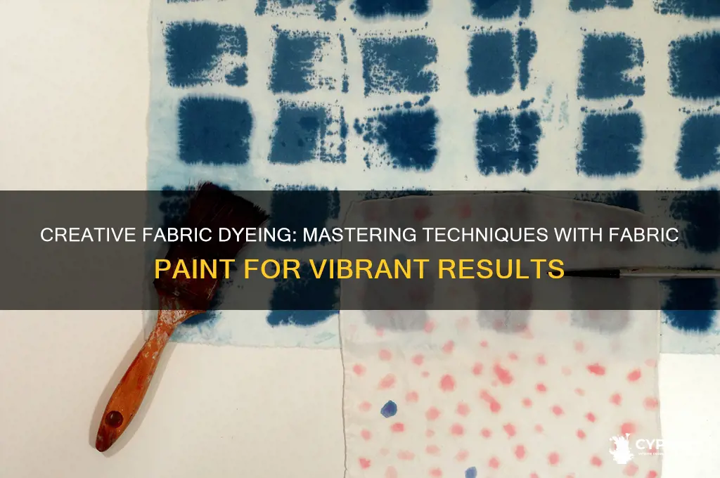 how to dye fabric with fabric paint
