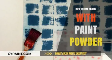 Creative Fabric Dyeing: Using Paint Powder for Vibrant, Unique Results