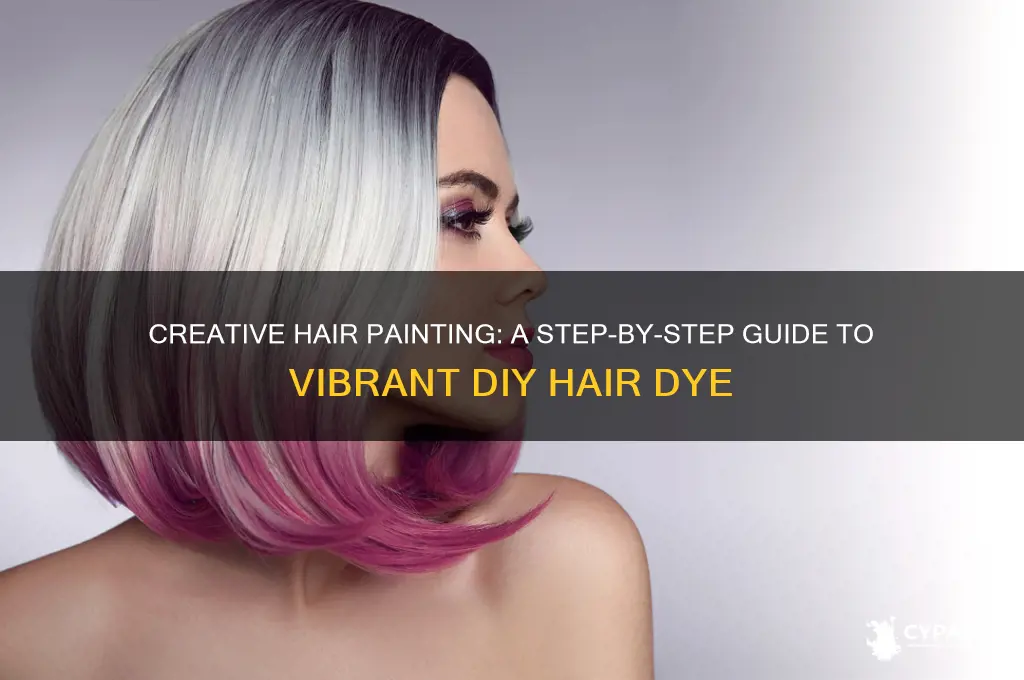 how to dye hair with hair paint