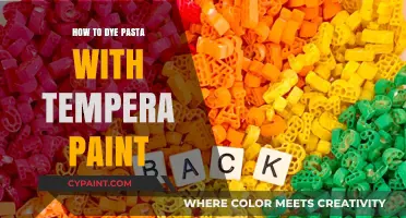 Easy DIY: Dyeing Pasta with Tempera Paint for Creative Crafts