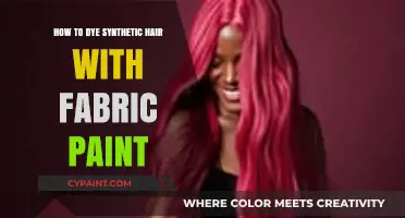 Creative Coloring: Dyeing Synthetic Hair with Fabric Paint Techniques