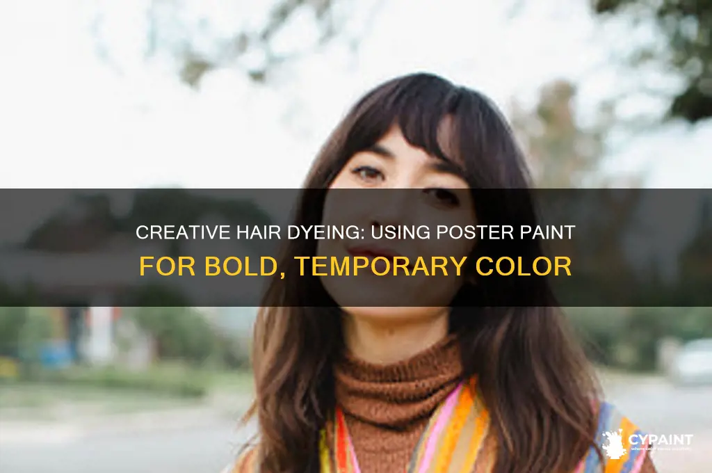 how to dye your hair with poster paint