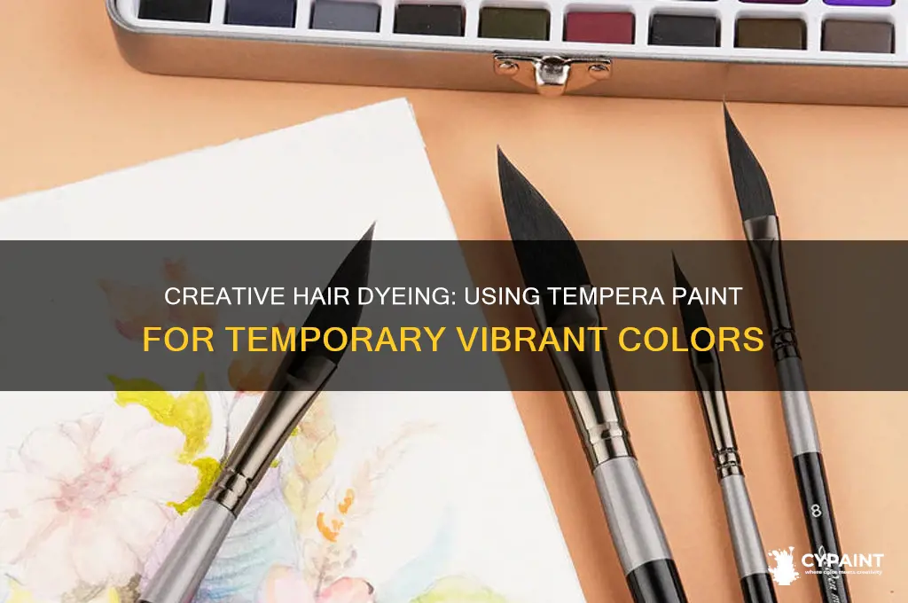 how to dye your hair with tempera paint