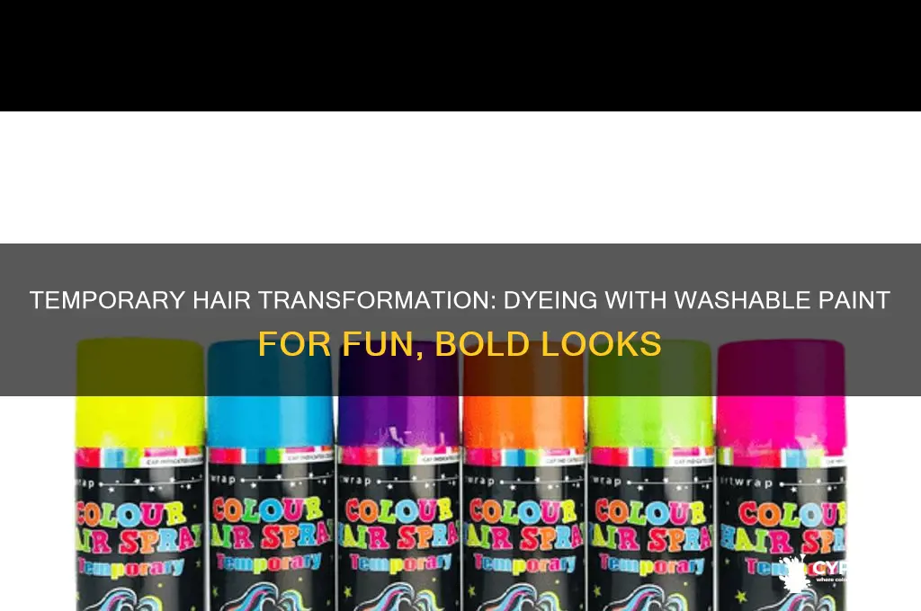 how to dye your hair with washable paint