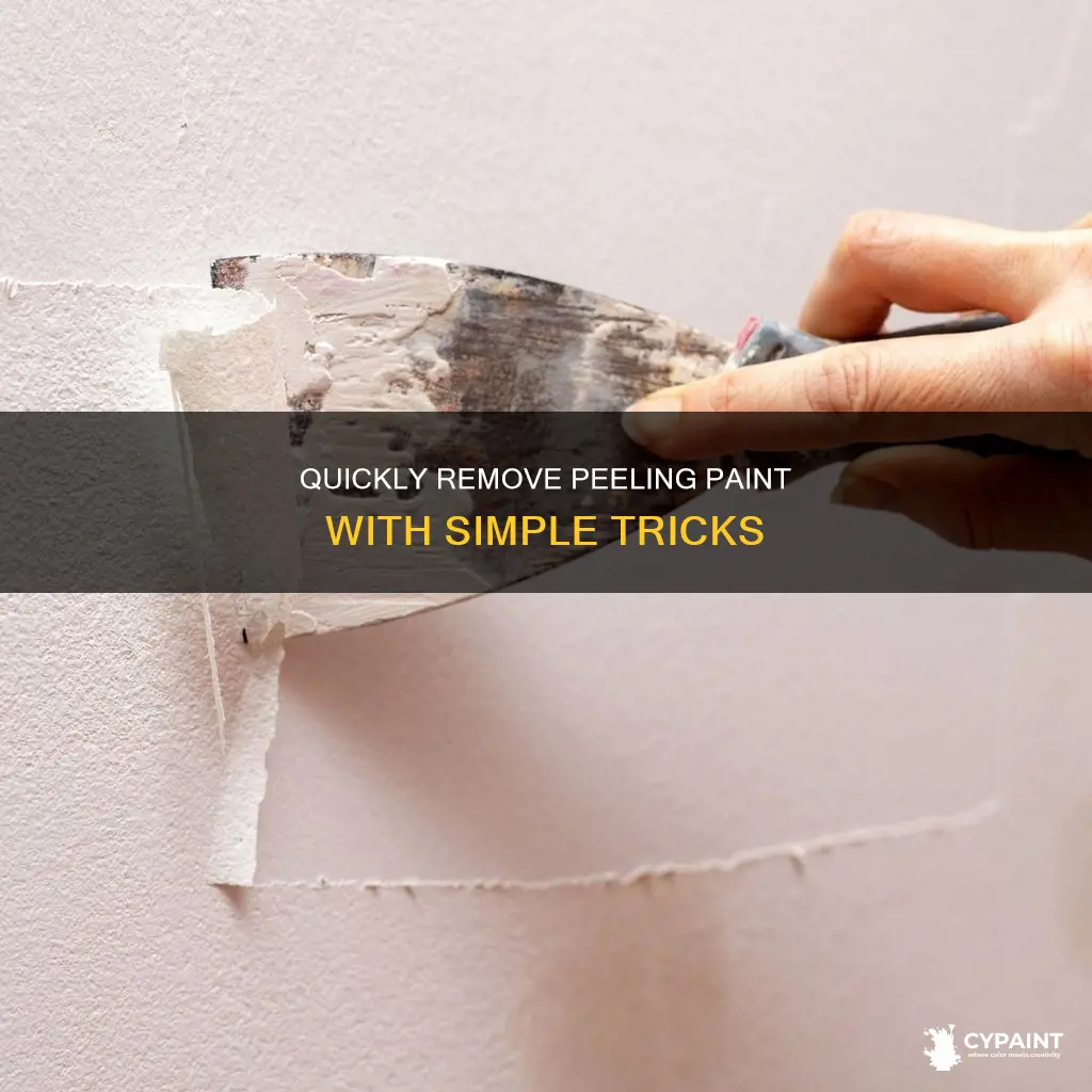 how to easily chip away paint that is peeling