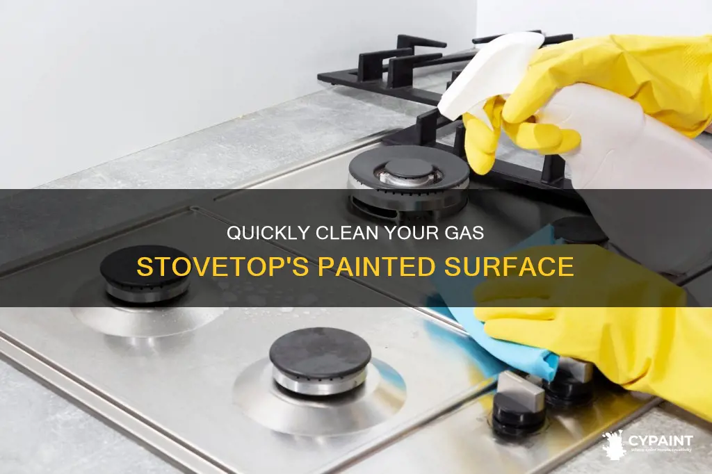 how to easily cl ean gas stovetop painted surface